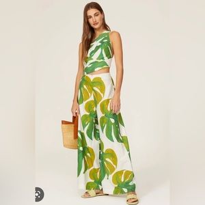 NWT Farm Rio Monstera jumpsuit